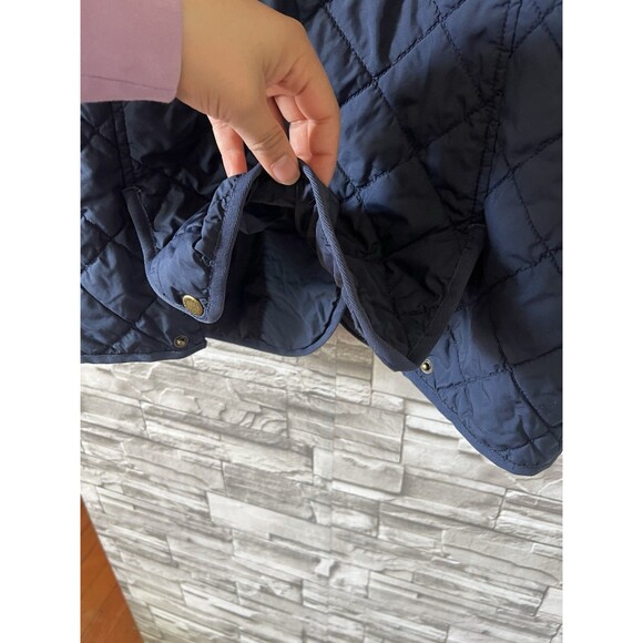 Lauren Ralph Lauren Women's Logo Cresent Quilted Jacket in Navy SZ. 2 - Picture 3 of 10